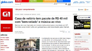 Site Globo.com - Casa de velrio tem pacote de 40 mil com bem velado e